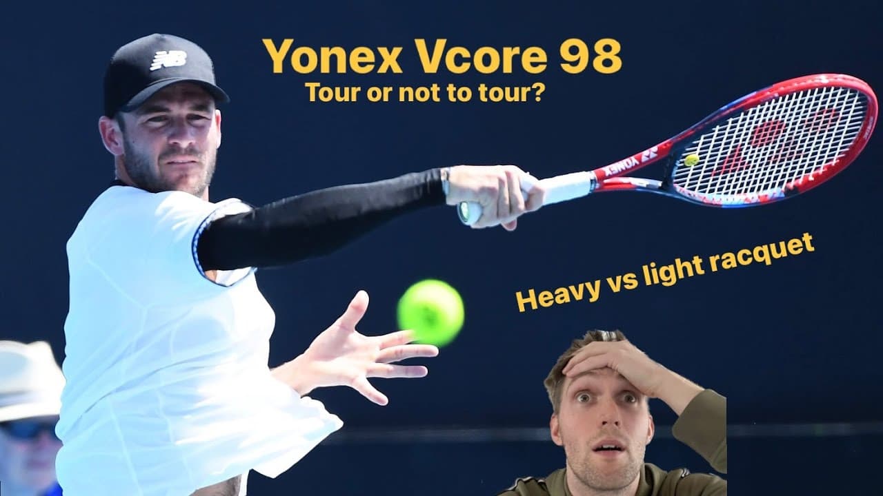 Yonex Vcore 98 Tour vs regular (heavy vs light racquet). How much specs can change your game
