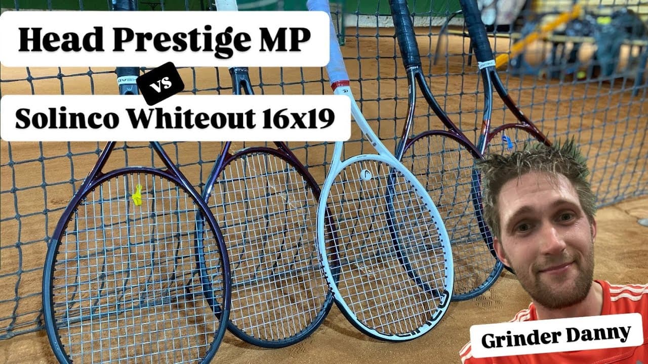 Solinco Whiteout 16x19 vs Head Prestige MP 2023 18x19 (ultimate tournament of racquets)