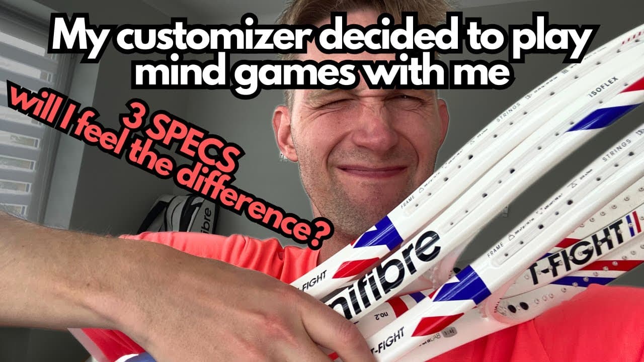 My customizer decided to play mind games with me! (Tecnifibre Tfight 305s custom specs)