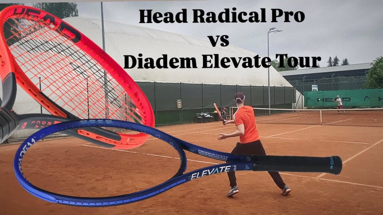Head Radical Pro vs Diadem Elevate Tour (tournament of racquets)