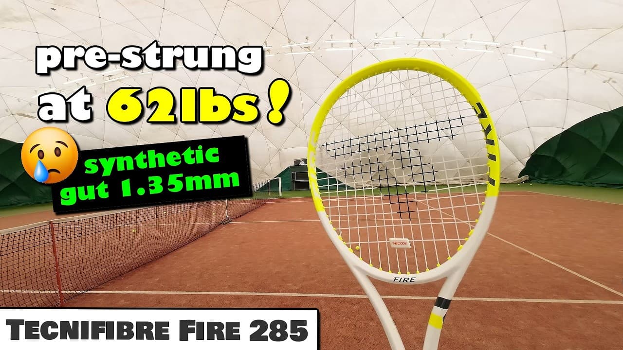 🎾 Tecnifibre Fire 285 🔥 Tennis Racket First Impressions - Promising...Pre-strung Disappointment 🤔