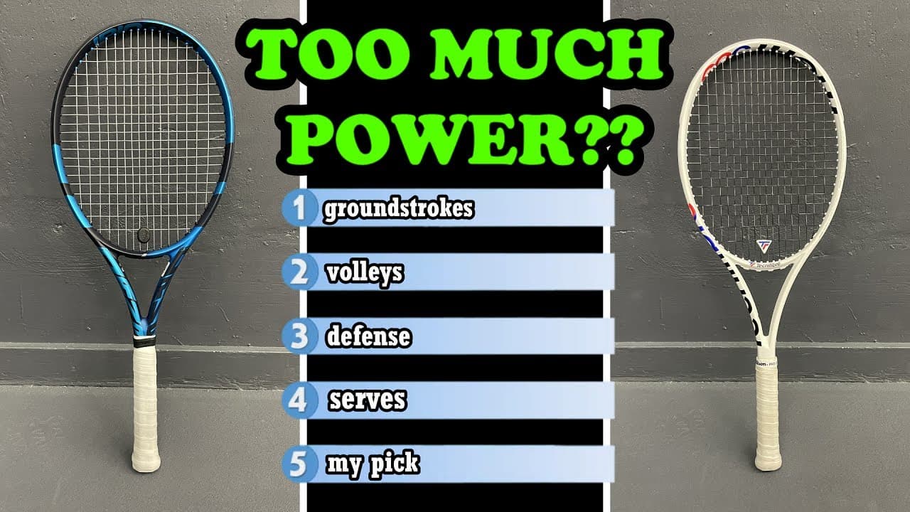 Pure Drive Tour vs Technifibre Tfight Iso305 | Tennis racket review | most powerful racket