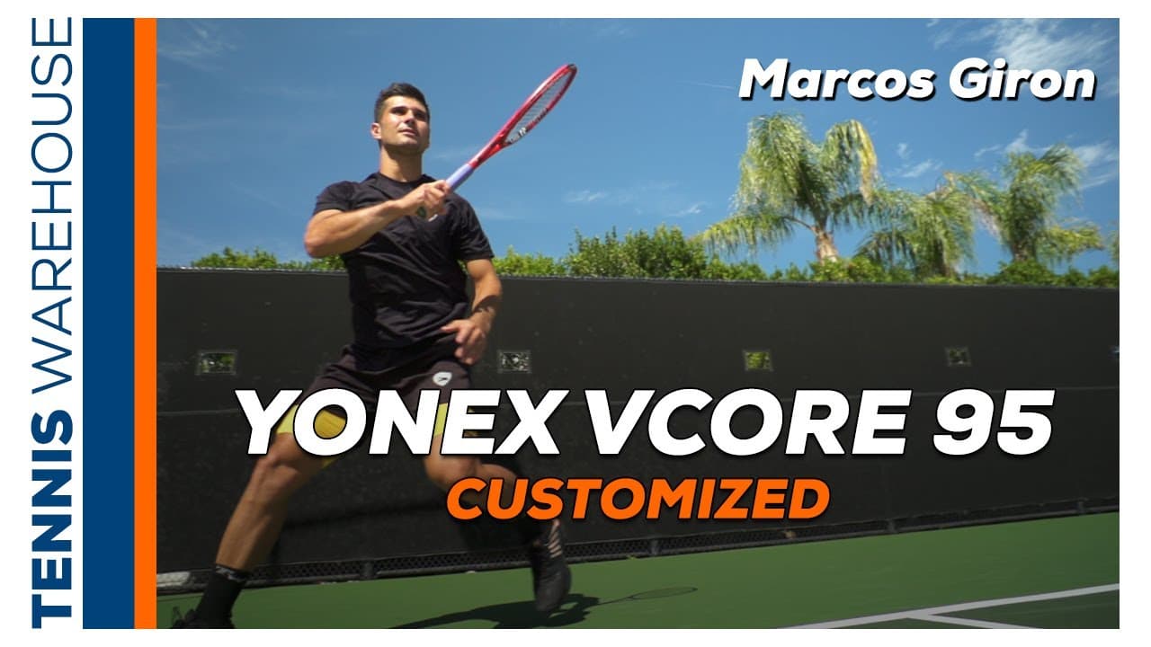 ATP's Marcos Giron Reveals his Customized Yonex VCORE 95 Tennis Racquet Spec & We Review It! 🤩