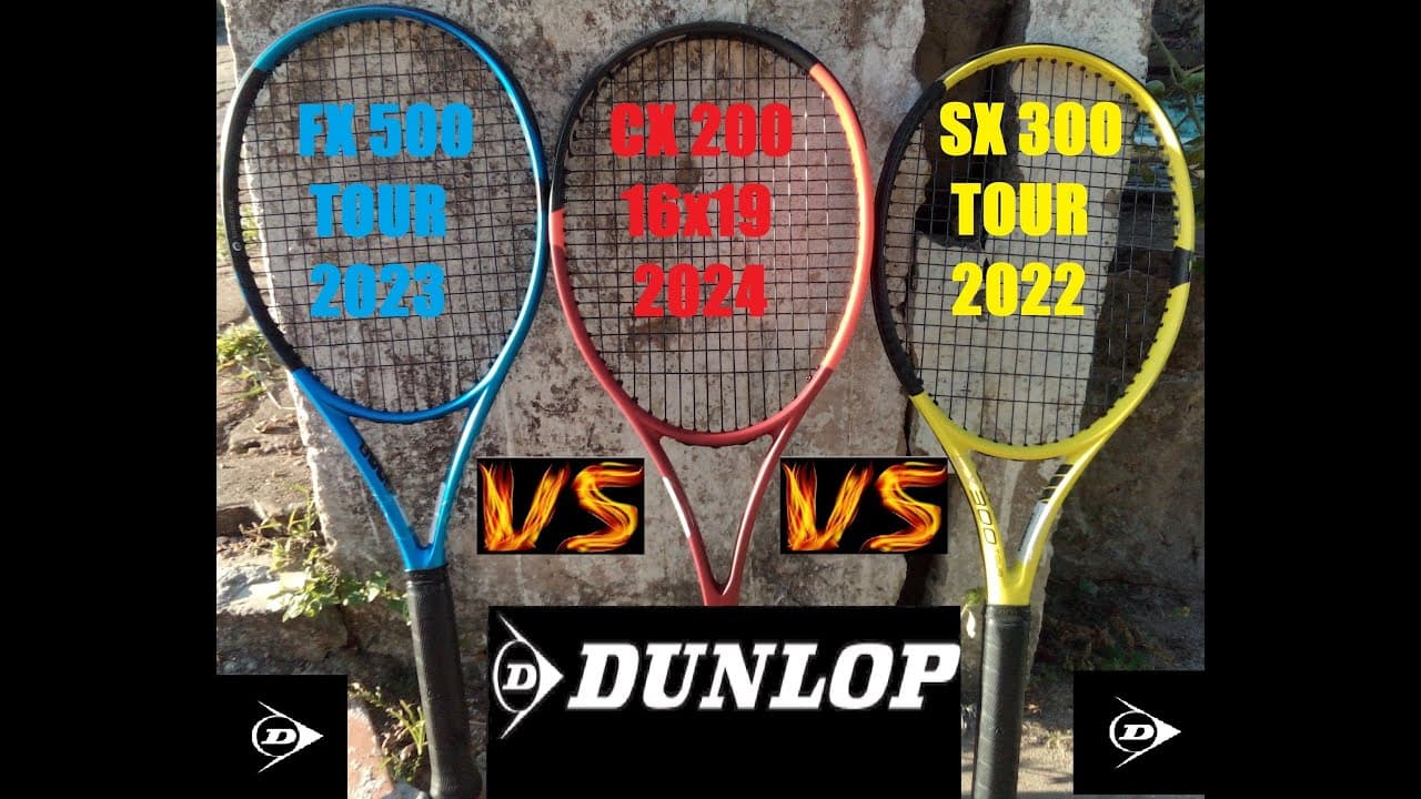 Dunlop FX500 Tour vs Dunlop CX200 vs Dunlop SX300 Tour Tennis Demo Review
