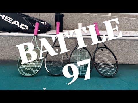 Battle 97-Speed Tour 97 v ProStaff97 v Percept 97 v ProStaff 97L-Can a Lightweight Compete? #tennis 