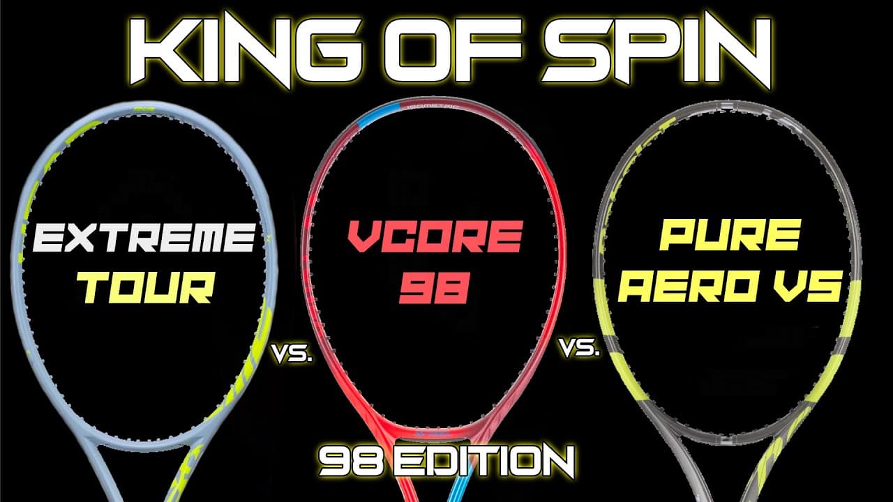 KING OF SPIN - 98 EDITION | Babolat Pure Aero VS vs. Head Extreme Tour vs. Vcore 98 Racquet Review