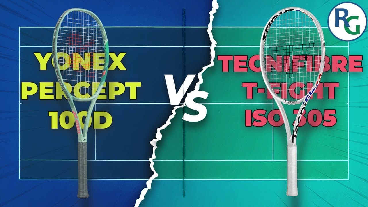Yonex Percept 100D VS Tecnifibre T-Fight ISO 305, Battle of the 18x19s!!