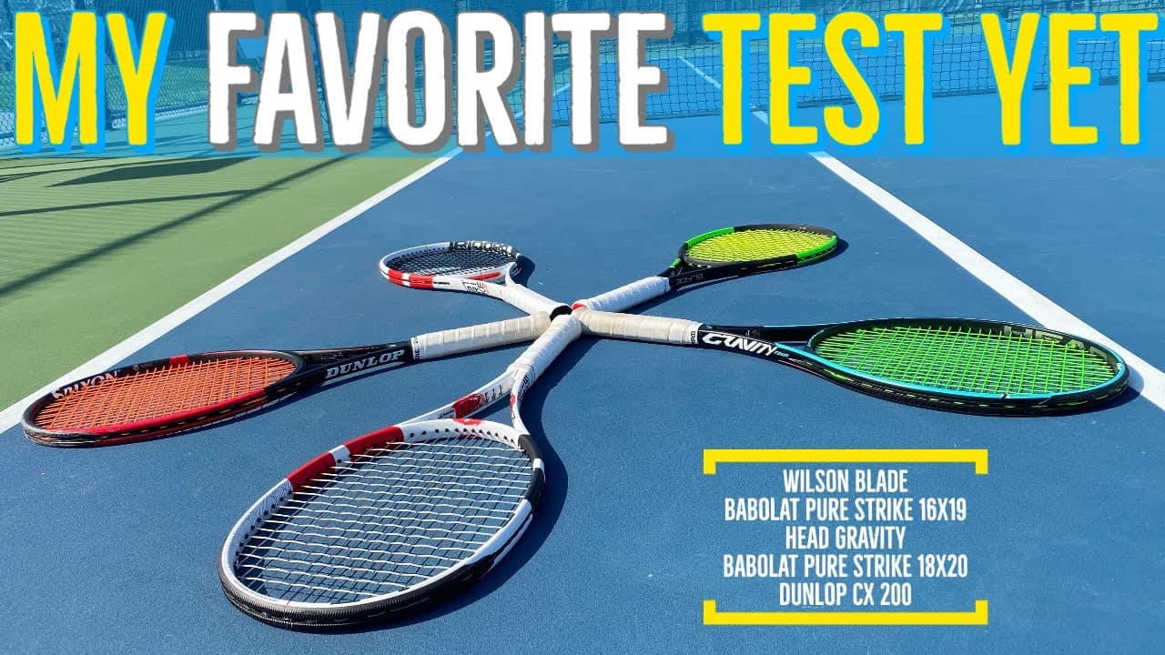 Babolat Pure Strike 16x19 VS 18X20 VS Wilson Blade VS Head Gravity VS Dunlop CX 200 | Racket Review