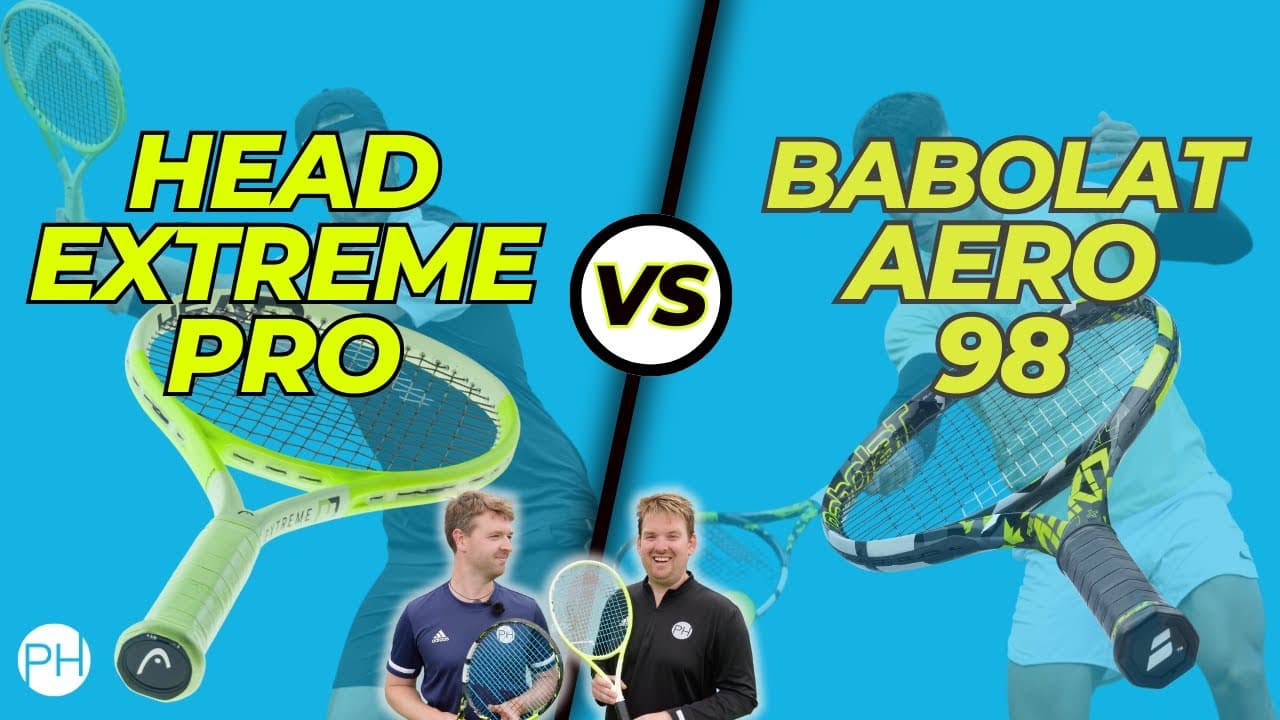 REVIEW: HEAD EXTREME PRO vs BABOLAT AERO 98 | Best Spin Racket? | Racket Review | PH Tennis