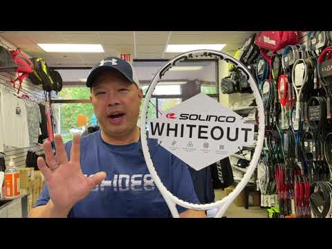 THE NEW SOLINCO WHITE OUT TENNIS RACKETS