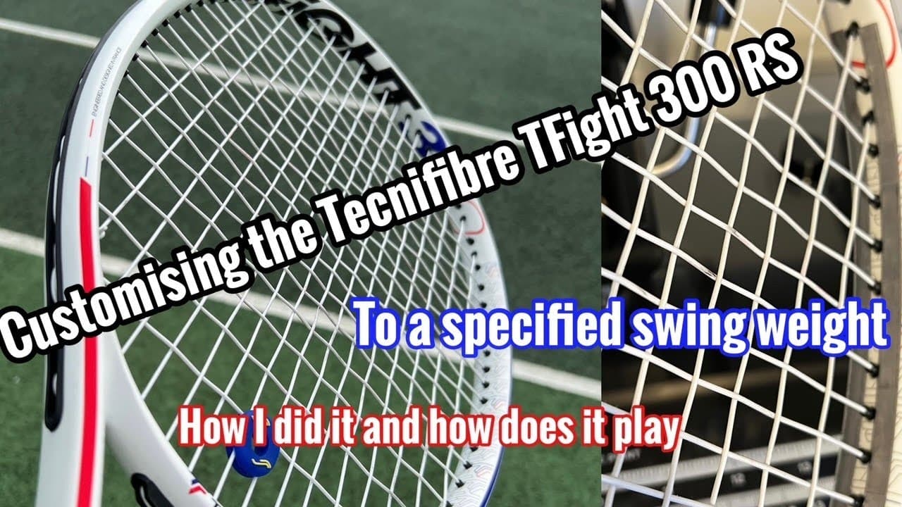 Tecnifibre Tfight 300 rs - how to customise and short review